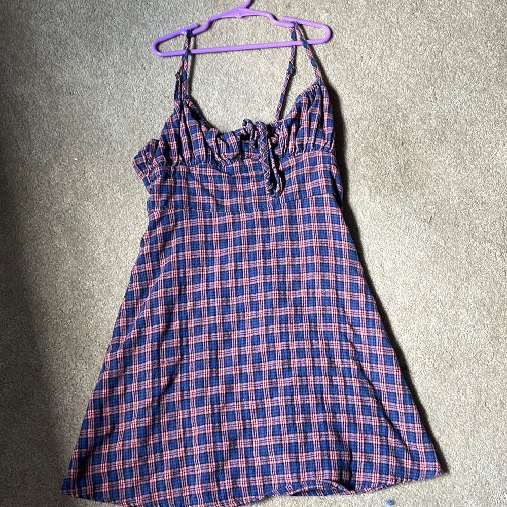 Plaid Mini Dress